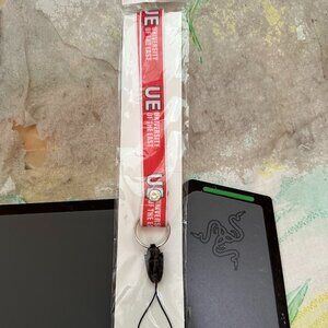 UE Univeristy of the East College Univeristy Philippines Red Lanyard Keychain